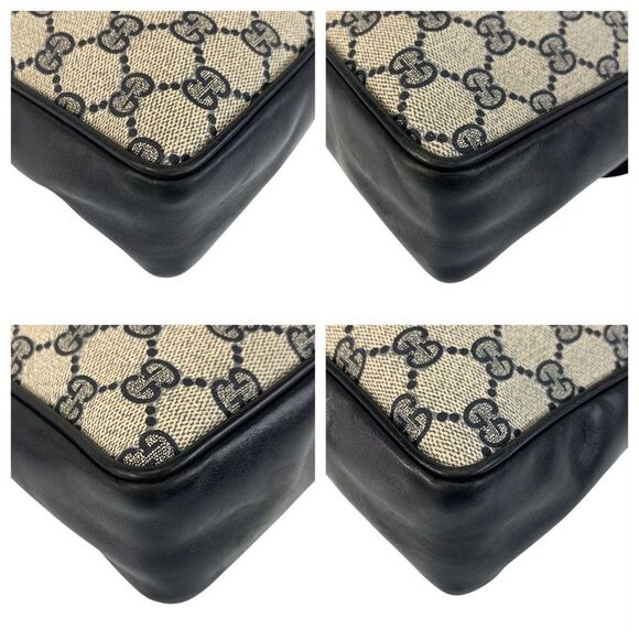 Gucci GG Supreme Canvas/Leather Sheline Clutch Bag 502419 - Picture 3 of 6